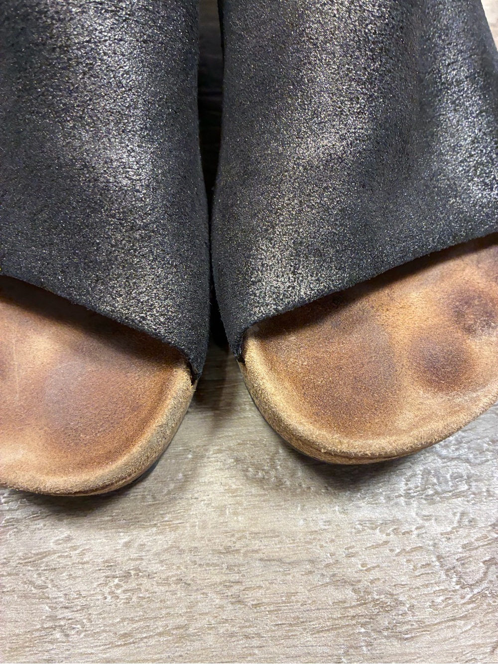 Birkenstock Papillio Namica Wedges Sandals Antique Metallic - Picture 13 of 13